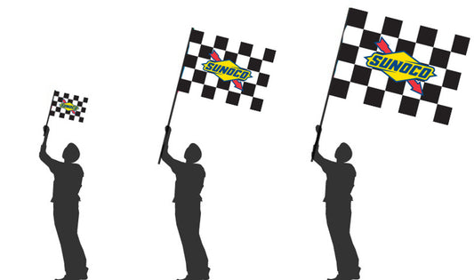 Fan Flag / Wave Flags on Pole