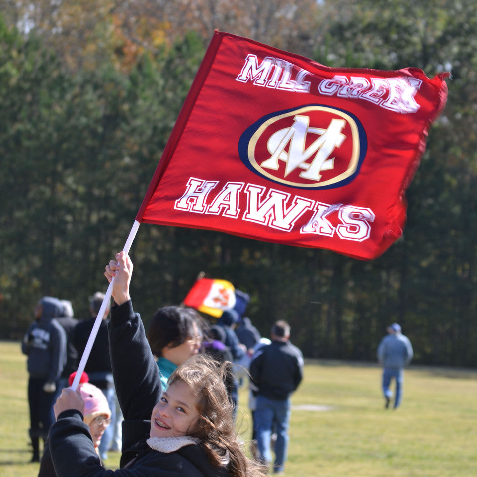 Fan Flag / Wave Flags on Pole