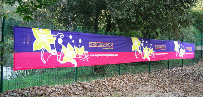 4 oz MESH Polyester - Single Reverse Banner