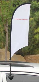 CAR FLAG MINI WINDOW WING / TEARDROP