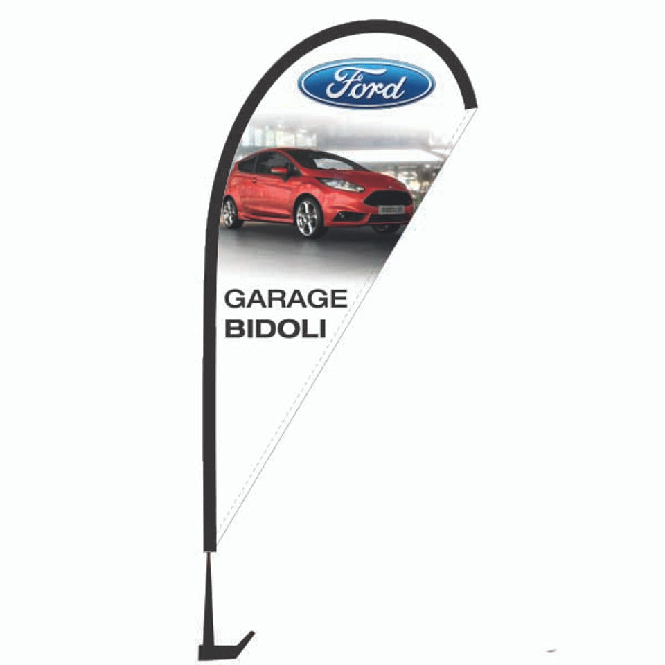 CAR FLAG MINI WINDOW WING / TEARDROP
