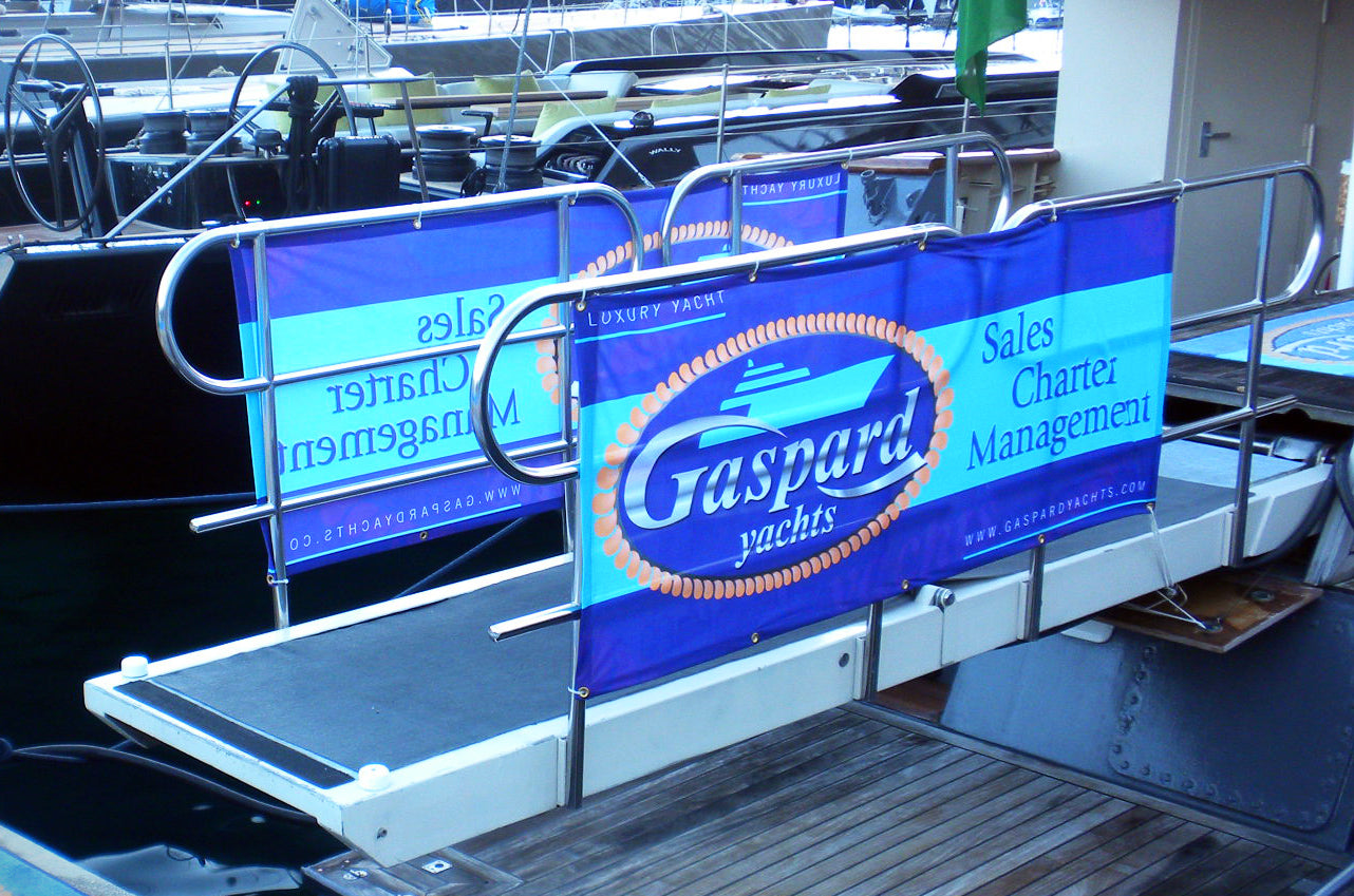 4.5 oz Polyester - Single Reverse Banners