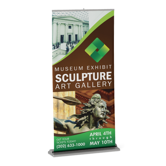 Silver Wing Retractable Banner Stand