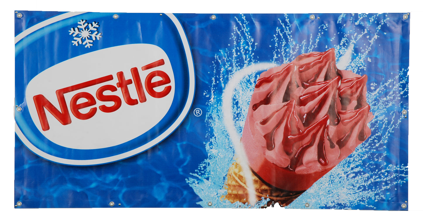 18 oz Opaque double sided vinyl banner