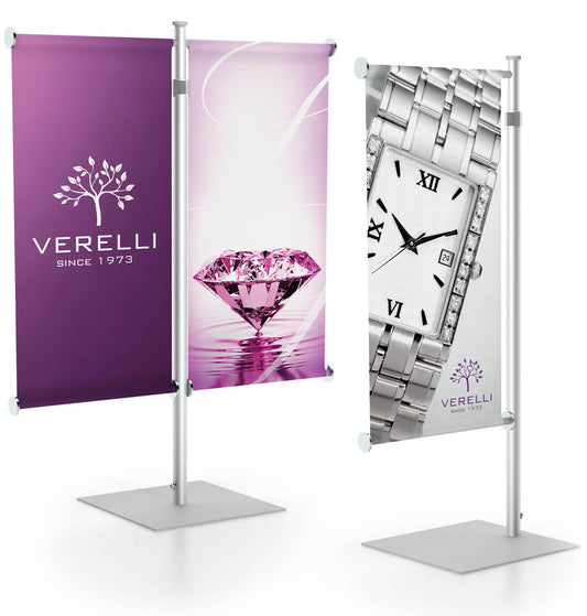 Premium Countertop Banner Stand