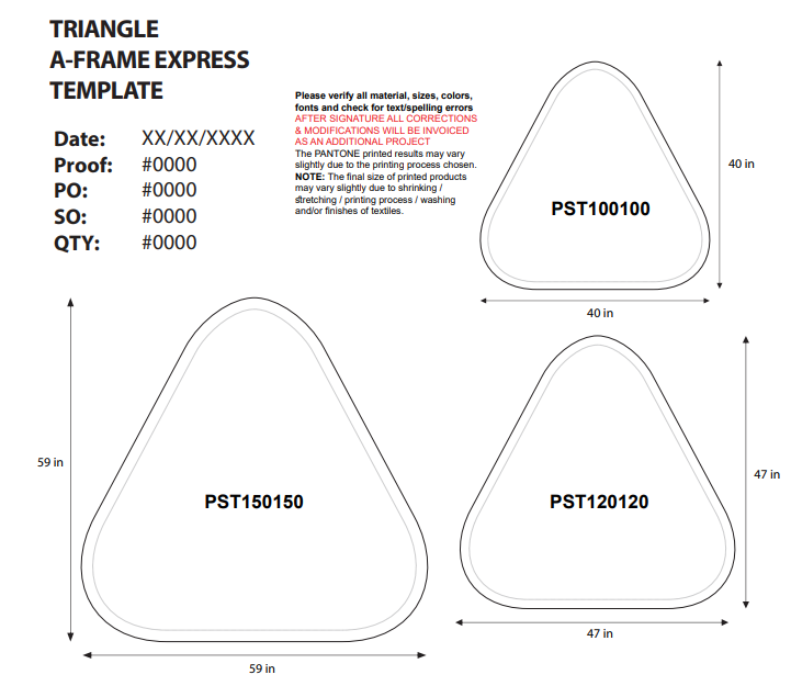 A-Frame Pop-Up Banner (Horizontal | Vertical | Round | Triangle)