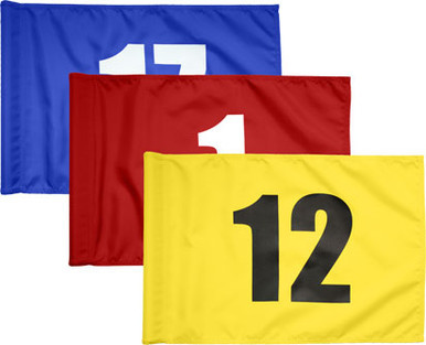 Numbered Nylon Golf Flag Sets