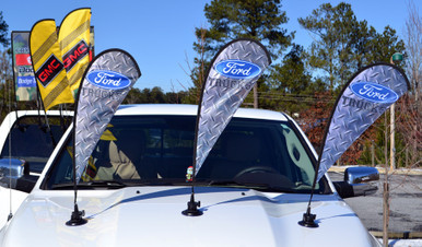SUCTION CUP MINI FLAG