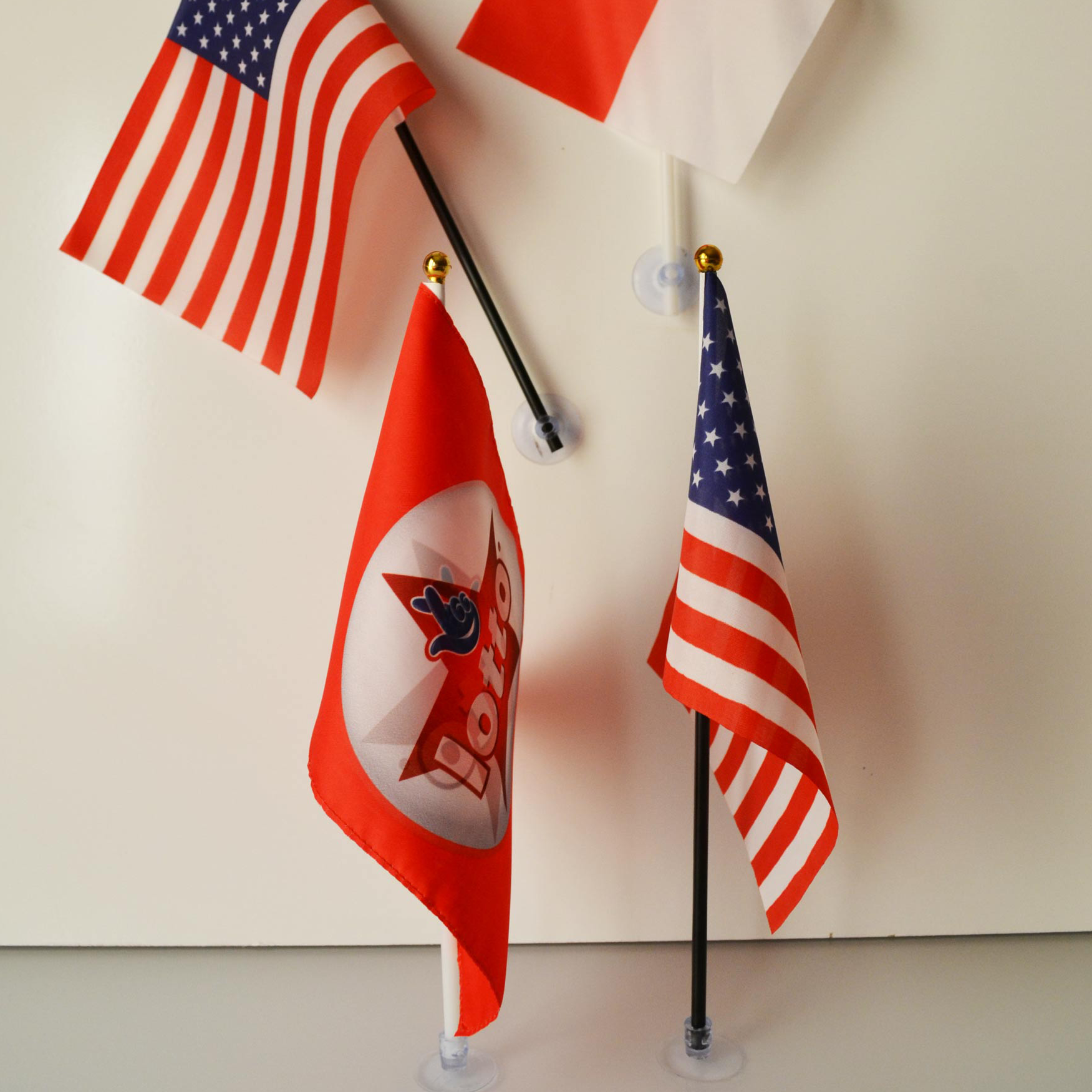 Suction Cup Stick Flag