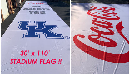4 oz MESH Polyester - Single Reverse Banner