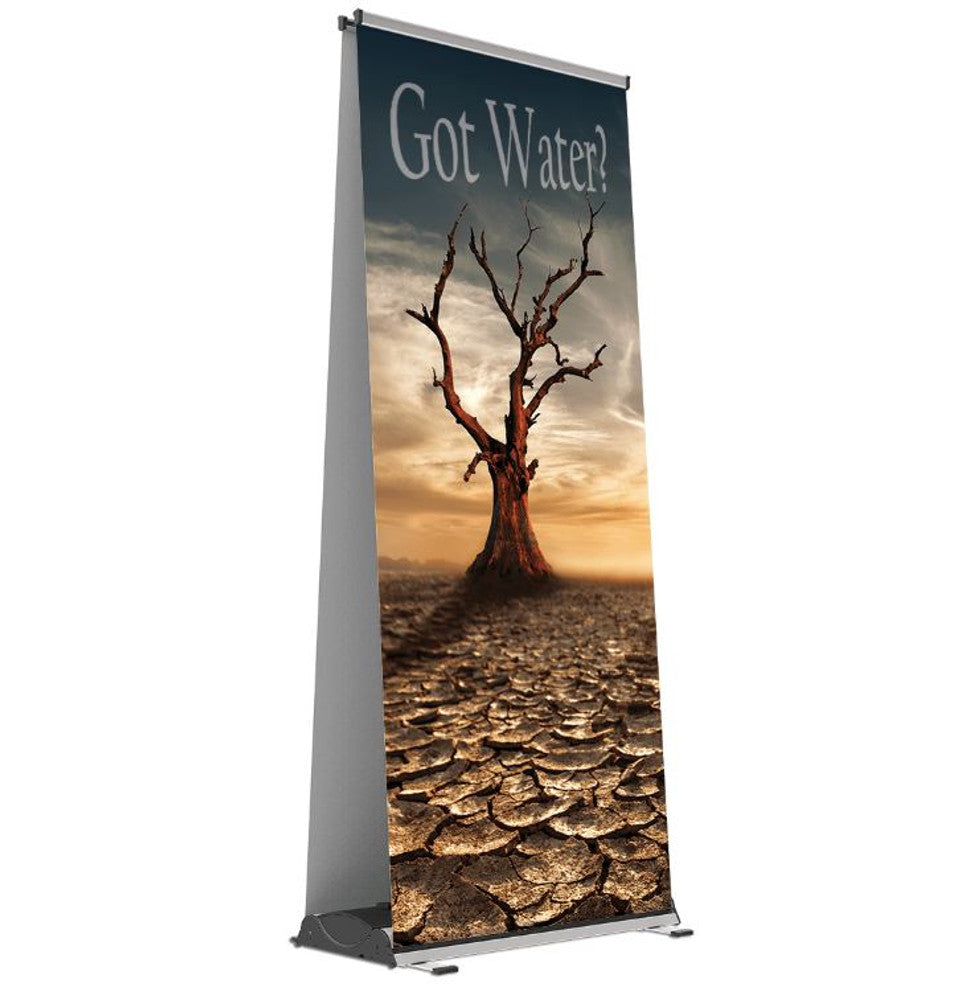 Outdoor Double-Sided "Big Foot" Retractable Banner Stand